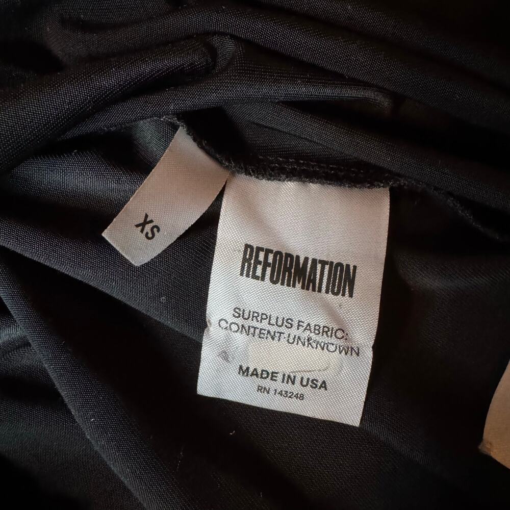 Reformation Silver Black Metallic Adeline Maxi Dress Size XS NYE Formal Wedding - Picture 7 of 7